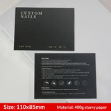 Galaxy Black Display Cards for Press On Nail Collections (MOQ=50)