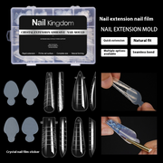 Nail Tips nail mold kit crystal quick extension paper-free tray 288 pieces mixed scale nail tool nail film kit (MOQ=3)