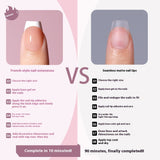 Nail Tips French press on nails  Special for Oil Injection False Nail Sheet Glossy Short Ladder Removable Prefabricated Nail Sheet Patch Nail Art