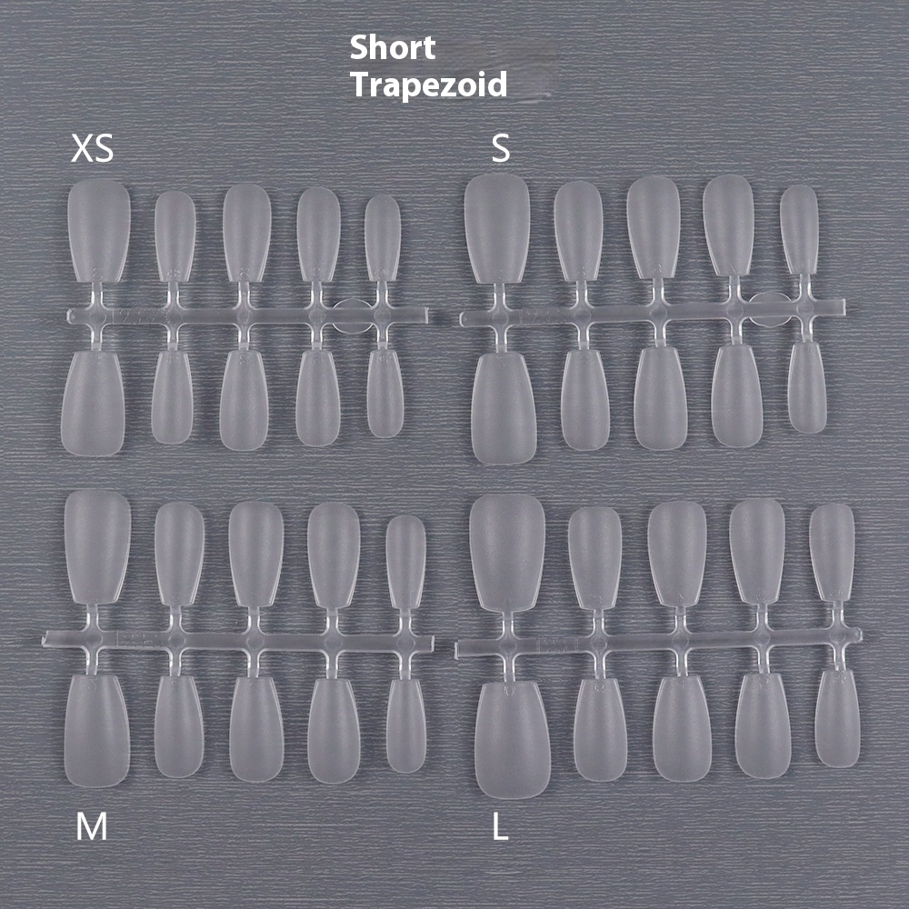 Nail Tips Special nail pads for press on nails, 200 pcs without engraving and grinding, standard size sub-size patch, fake nail manicure.