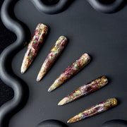 Stiletto Multicolor Glitter Nail Tips