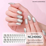 Semi-Cured Gel Nail Strips Cat Eye Metallic Glossy Gradient Set (MOQ=3)