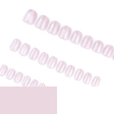 Naked powder flash cat eye wearing nail short square manicure fake nails cross-border hot-selling wearable nail fake nails