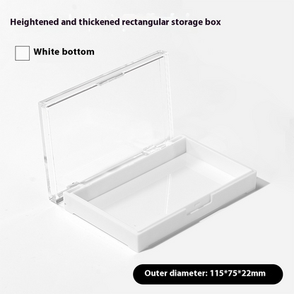 Square press on nails storage box wholesale
