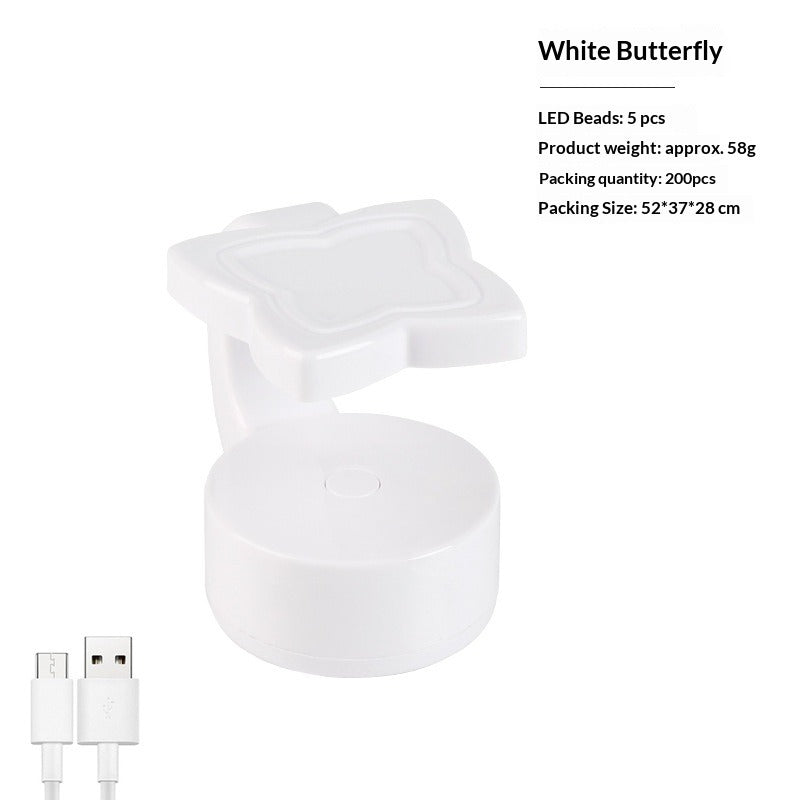 "Mini C-Shape Single Finger UV/LED Nail Lamp" - Fast Curing Press-On Tool