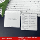 Premium Nail Display Cards with Artistic Gradient Background (MOQ=50)