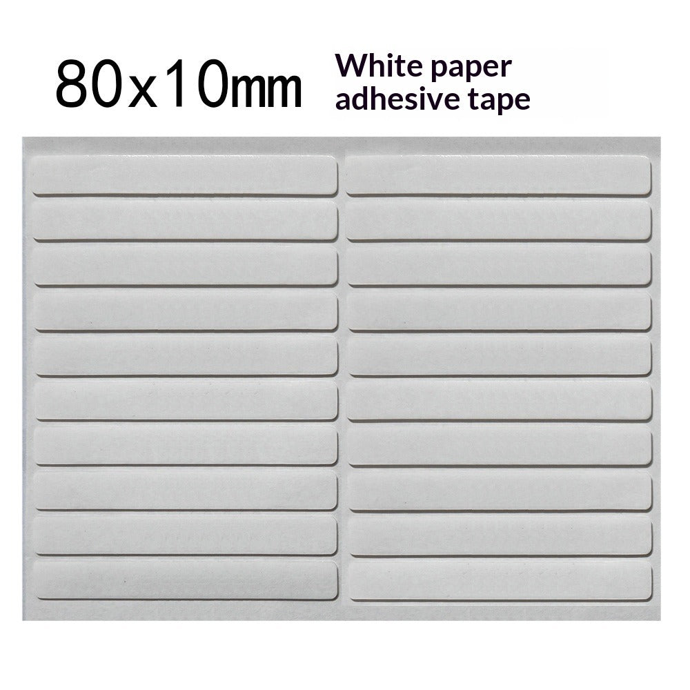 Crystal adhesive strips for press-on nail display cards