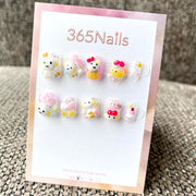 365nails: "Sweet Dreams" – 3D Hello Kitty Short Square Nails
