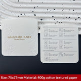 Embossed Cotton Paper Display Cards for Press On Nails (MOQ=50)