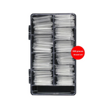 Nail Tips extended denim nail piece 500 pieces Boxed XXL French fake nail patch Transparent flat head non-marking nail piece