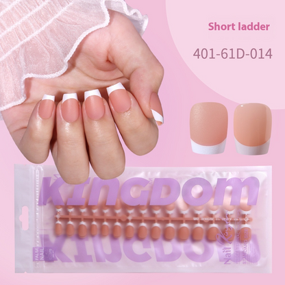 Nail Tips French prefabricated nail pads, whole bags, new non-marking removable fake nail patches, French press on nails