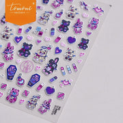 Coelhinho Dark Kawaii – Conjunto de Acabamento 5D em Relevo Estiloso e Fofo