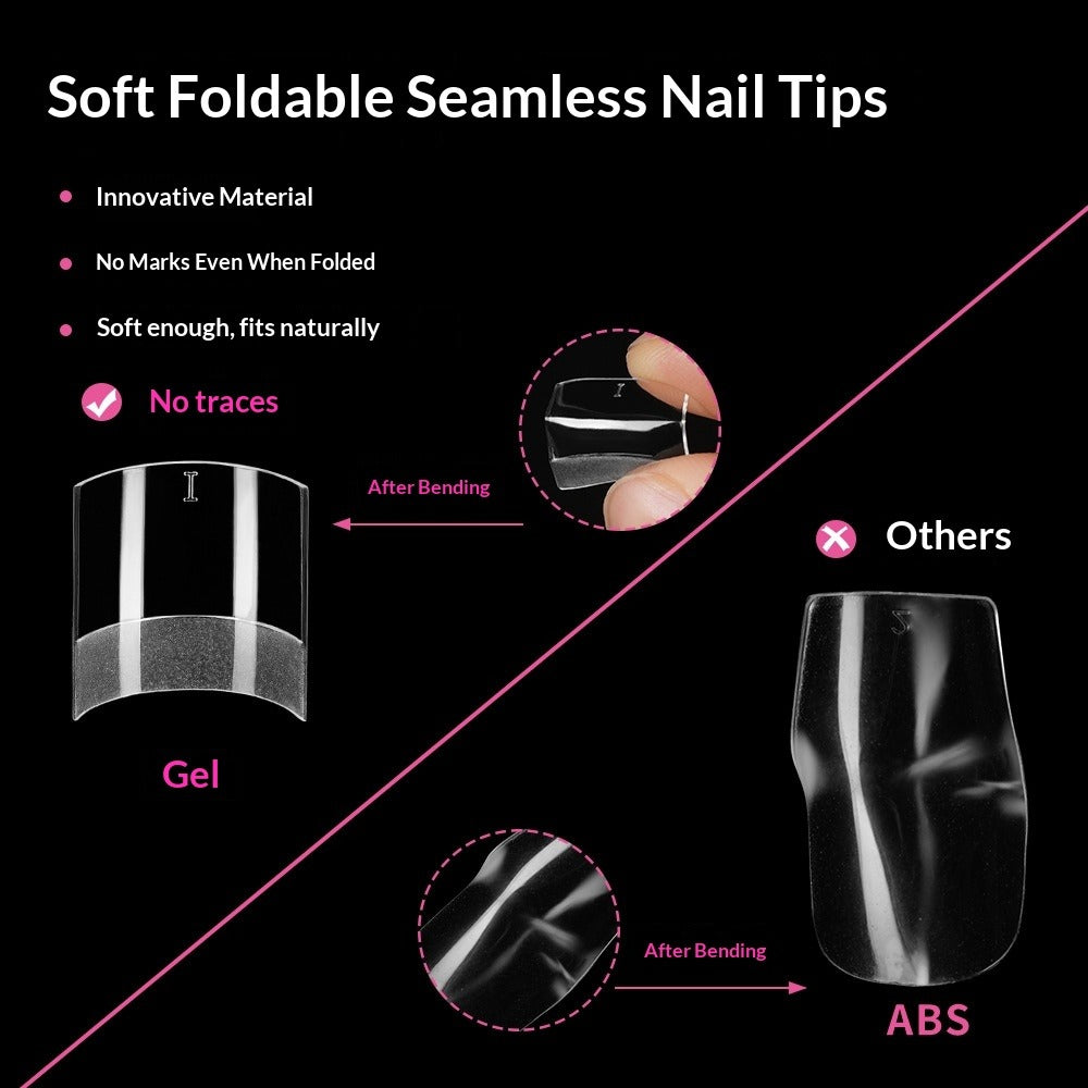 Pro Matte Collection: "Short Half-Cover" – Small Batch Custom Short Matte Half-Cover Nail Tips