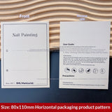 Custom Printed Display Cards for Press On Nail Packaging (MOQ=50)
