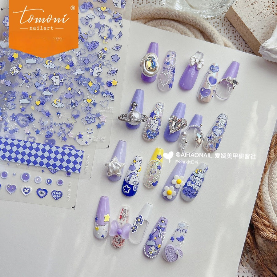 Lavender Heart Fantasy – Dreamy Purple Nail Art Set