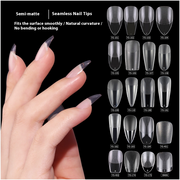 Clear Seamless Press On Nail Tips Set (MOQ=3)