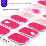 Semi-Cured Gel Nail Strips 3D Foil Glitter Glossy Design (MOQ=3)