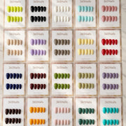 "20 Colors Mega Palette" - Premium Solid Handmade Nails (8 Shapes Available)