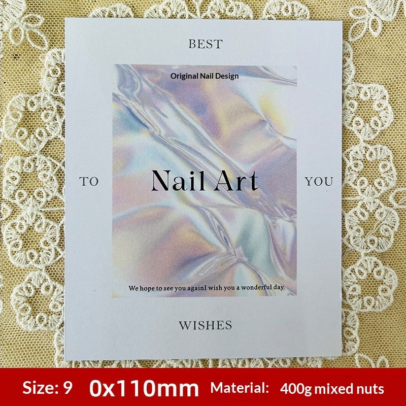 Elegant Floral Display Cards for Press On Nail Sets (MOQ=50)