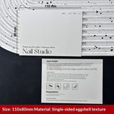 Horizontal White Display Cards for Press On Nail Sets (MOQ=50)