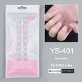 Nail Tips Sub-code nail pads, 100 pcs for press on nails pads, standard size wear-free full half stickers, matte trapezoidal square false nail pads