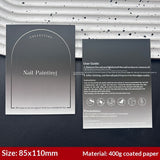 Minimal Gradient Copperplate Paper Display Cards for Press On Nails (MOQ=50)