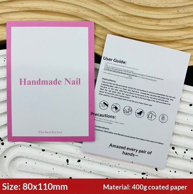 Galaxy Black Display Cards for Press On Nail Collections (MOQ=50)