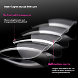 Nail Tips popular nail film short almond 120 pieces boxed, ultra-thin and seamless transparent semi-matte free engraving and grinding nail film