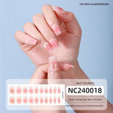 Semi-Cured Gel Nail Strips Soft Pink Gradient Glossy Natural Everyday Wear Set (MOQ=3)
