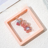 Transparent PE film suspension box press on nails storage box