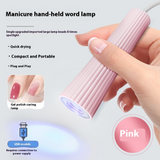 Mini Portable Handheld Flat LED Nail Lamp for Gel Polish