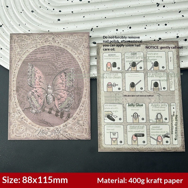 歐式風格展示卡，適用於穿戴甲系列 (MOQ=50)
