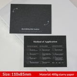 Galaxy Black Display Cards for Press On Nail Collections (MOQ=50)
