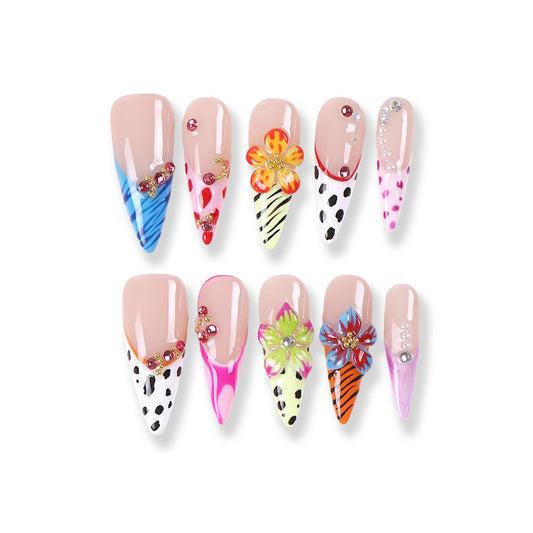 365Nails Wild Candy Bloom Stiletto Press-On Nails