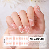 Semi-Cured Gel Nail Strips 3D Foil Shine Glam Emboss Effect (MOQ=3)
