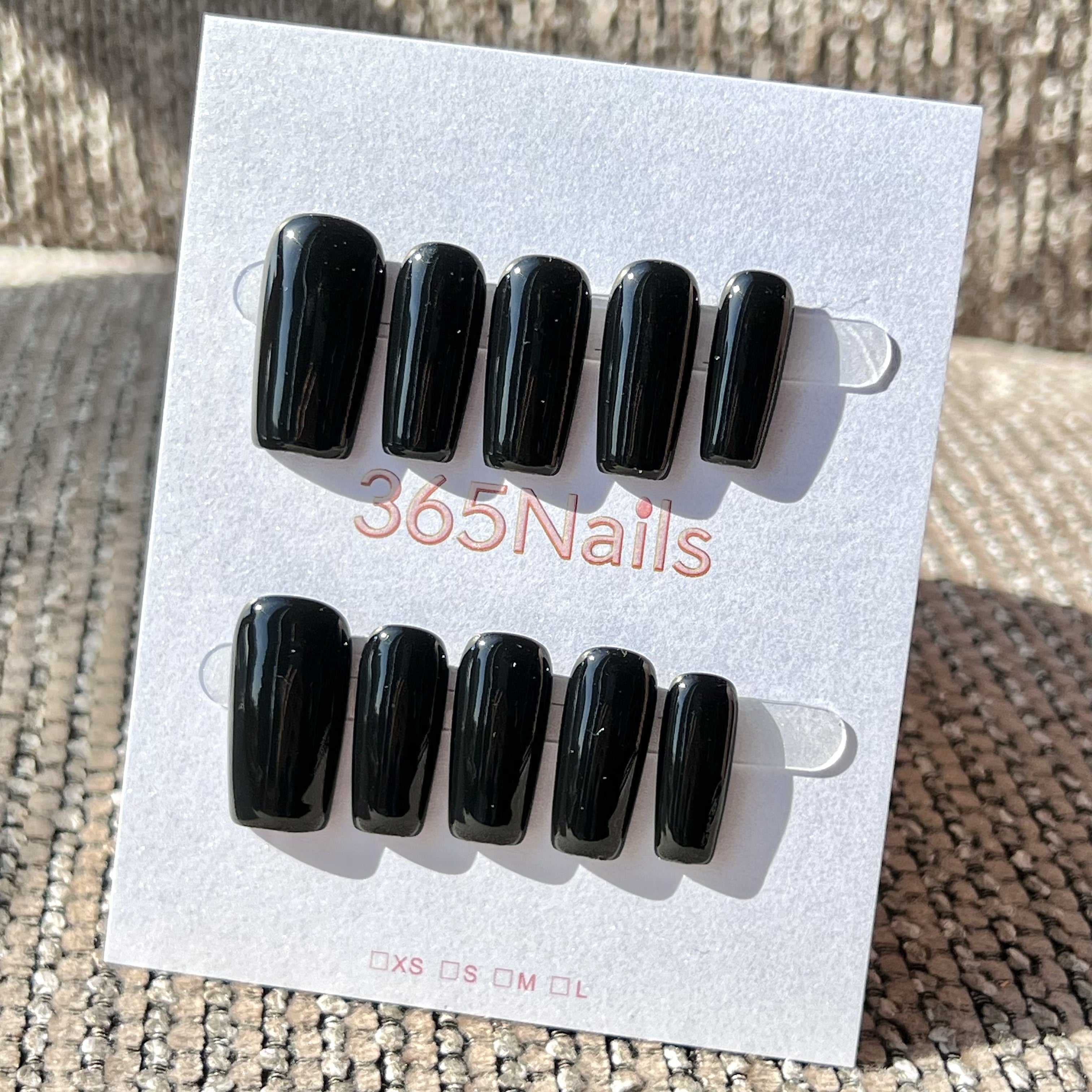 "Structured Medium Square" - Solid Color Handmade Nails (20 Colors Available)