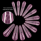 Nail Tips Crystal Nail Mold French Nail Art with Scale No Paper Holder Rapid Phototherapy 120 Pieces Extension Nail Pieces Wholesale Nail Film