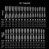 Nail Tips Transparent nail piece wholesale 30 pieces, full number, light and thin, full sticker, trapezoidal non-marking, wear-free patch, frosted nail piece