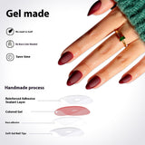 Nail Tips popular French press on nails almond nail short matte removable fake nail 128 pieces bagged nail art