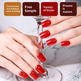 Semi-Cured Gel Nail Strips Pure Color Vibrant Multi-Shade Glossy Set (MOQ=3)
