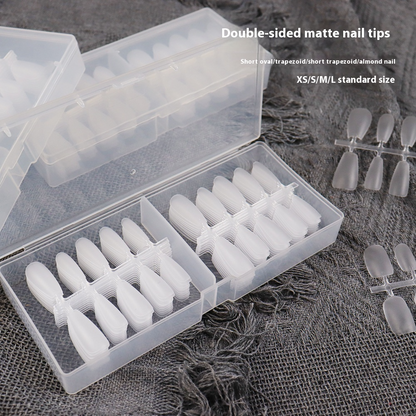 Nail Tips Special nail pads for press on nails, 200 pcs without engraving and grinding, standard size sub-size patch, fake nail manicure.