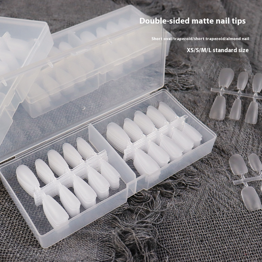 Nail Tips Special nail pads for press on nails, 200 pcs without engraving and grinding, standard size sub-size patch, fake nail manicure.