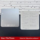 Press-On Nails Instruction Card High-end solid color nail card (MOQ:50 pieces)