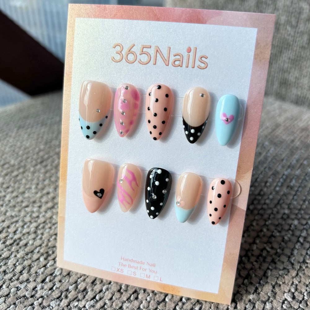 Classic & Cat Eye French Tip Press-On Nails Collection | Multi-Color & Glitter Options