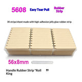 Crystal adhesive strips for press-on nail display cards