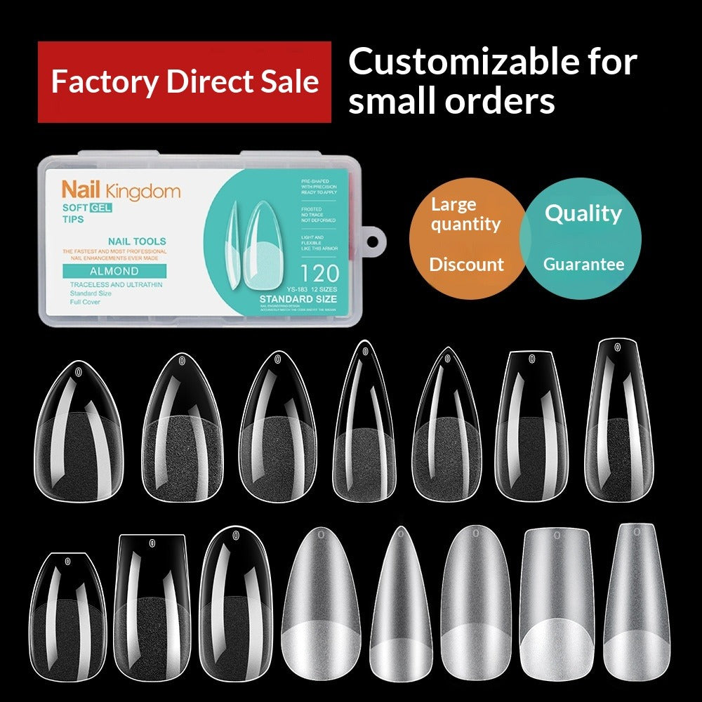 365nails 120PCS Soft Gel Nail Tips | Factory Direct with Small MOQ, Full Size Range