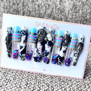 365nails: "Gothic Masquerade" – 3D Figure Art Handmade Coffin Nails-5.5cm