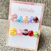 365nails：「Quirky Critters」—3D 卡通青蛙 手工製 短款 穿戴甲