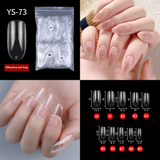 Nail Tips New French press on nails piece,  half sticker full sticker fake nail nail patch extended press on nails piece