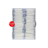 Nail Tips Press on nails piece, denim nail 240 pieces, boxed extended trapezoidal seamless transparent semi-patch nail piece